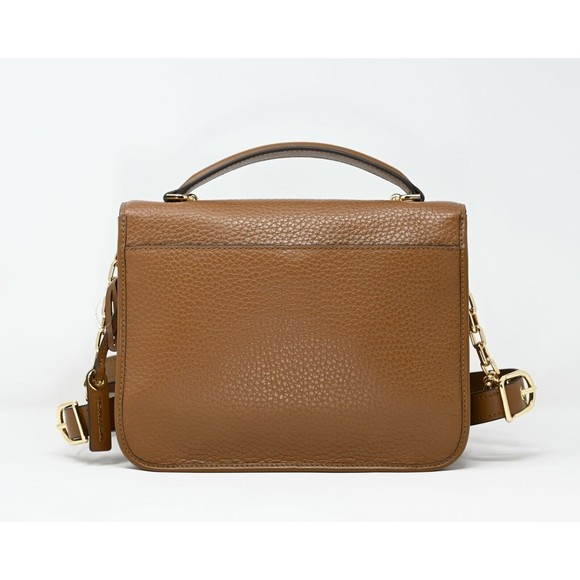 MICHAEL KORS COOPER Large School Satchel Leather Luggage Brown NWT $378 - Picture 4 of 8